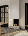 Maestro 60/3 tall indoor gas fireplace by ?Dru available at Spacio in India