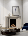 Maestro 60 tall indoor gas fireplace by Dru available at Spacio in India