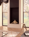 Maestro 75 tall gas indoor fireplace by Dru available at Spacio in India