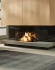 Maesro 80/3 indoor gas fireplace by Dru available at Spacio in India.