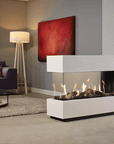 Metro 100XTU indoor gas fireplace by Dru available at Spacio in India