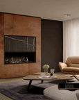 Metro 130XT indoor gas fireplace by Dru available at Spacio in India