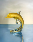 Dolphin Baby On The Wave Gold