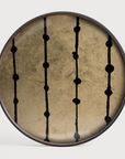 Gold Leaf Brown Dots