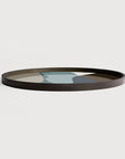 Wall art cum serving tray on a white background