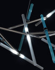 Euroluce Lampadari Effect Italian Glass Suspension by Spacio India.