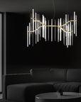 Euroluce Lampadari Neva Glass Chandelier by Spacio India.