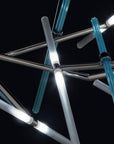 Euroluce Lampadari Effect Italian Glass Suspension by Spacio India.