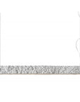 Decorative rectangular ceramic suspension lamp with textured surface on a white background