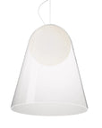 White suspension light on a white background from Foscarini available at Spacio retail stores in Mumbai & Kolkata.