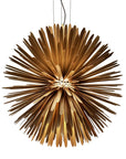 Foscarini Sun light of love suspension lamp like a star burst in golden finish available at Spacio retail stores in Mumbai & Kolkata.