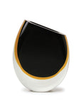 A Gardeco Glass Vase 96 Black Amber with artisanal craftsmanship.