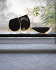 Gardeco Glass Vase 96 Black Amber Spacio India