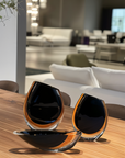 Gardeco Glass Vase 96 Black Amber Spacio India