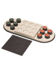 Giobagnara Tivoli Tic Tac Toe Board Game in Marble & Leather