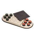 Giobagnara Tivoli Tic Tac Toe Board Game in Marble & Leather