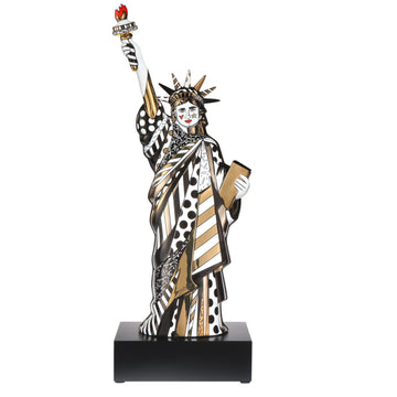 Goebel Romero Britto Golden Liberty Ceramic Sculpture (Limited Edition)