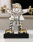 Golden Hug Too Ltd Edition Pop Art Sculpture by Romero Britto | Spacio