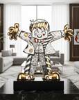 Golden Hug Too Ltd Edition Pop Art Sculpture by Romero Britto | Spacio