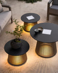 Halo Glow Table Solar Light Furniture by Les Jardins | Spacio