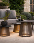 Halo Glow Table Solar Light Furniture by Les Jardins | Spacio