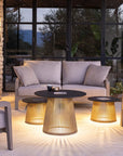Halo Glow Table Solar Light Furniture by Les Jardins | Spacio