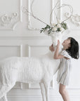 Haoshi Deer Floor Vase Sculpture Spacio India