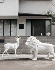 Haoshi Lion Sculpture Lighting Spacio India