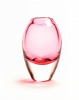 Jerzy Small Fuchsia Vase by Henry Dean – Hand made Belgian glass decor accessory available at Spacio India, perfect for luxury interiors.