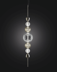Close-up of Italamp Greta Suspension Lamp showing its glass detailing and elegant structure, a luxurious pendant light from Italy at Spacio India.