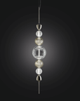 Close-up of Italamp Greta Suspension Lamp showing its glass detailing and elegant structure, a luxurious pendant light from Italy at Spacio India.