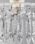 Close-up of crystal detailing on Italamp Margot Wall Lamp, a luxury wall lighting piece made in Italy, available at Spacio India retail stores and online.