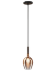 Suspended Italamp Rose Maxi Pendant Lamp with copper finish, shown in full length, available at Spacio India for modern interiors.