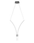Italamp Sesto designer pendant lamp in white torchon glass, Gothic arch form with LED diffuser – luxury lighting from Italy at Spacio India
