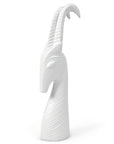 Side look of Jonathan Adler Menagerie Gazelle white Sculpture on a white back ground available at Spacio India for Luxury Home Decor collection of Sculpture & Art Objects.