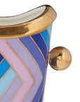 Close look of Jonathan Adler Scala Tall Vase on a white back ground available at Spacio India for Luxury Home Decor Accessories collection.