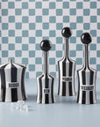 Jonathan Adler Vice Rocks Black & White Ice Bucket with other vice collection of decanters available at Spacio India from the Luxury Home Bar Accessories Collection