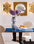 Jonathan Adler Gilded Muse Eve Fruit Bowl holding oranges, styled on a luxury dining table – porcelain bowl with gold accents at Spacio India.