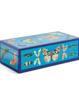 Side view of the Jonathan Adler Small Lacquer Botanist Box highlighting premium craftsmanship, exclusively available at Spacio India.