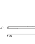 A harmonious synthesis of form and function, the KDLN Dala Linear Home Office Desk Ceiling Light by KDLN features a sleek design with a lampshade.