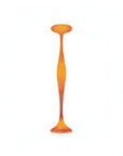 Orange floor lamp on a white background