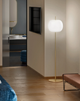 KDLN Kushi XL Floor Lamp in Luxury Modern Bedroom styled by Spacio India Interior Styling Team from the Luxury Decorative Lighting Collection