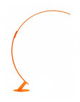 Orange crescent moon-shaped extendable lamp on a white background from Kdln available at Spacio in India