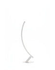 White curved lamp on a white background