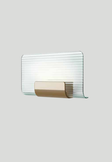 A KDLN Nami Wall Sconce with a varnished aluminium structure on a white background.