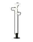 KDLN Tratto Floor Lamp in black finish on a white background