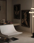 KDLN Tratto Floor Lamp in black finish in a luxury modern interior