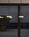 KDLN Tratto Suspension Light Spacio India in black finish in a modern interior
