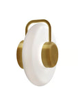KDLN Tratto Wall in brass finish on a white background