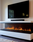 Kit Deluxe Fireplace Water Vapour 1000 LED Metal Bed by Spacio India